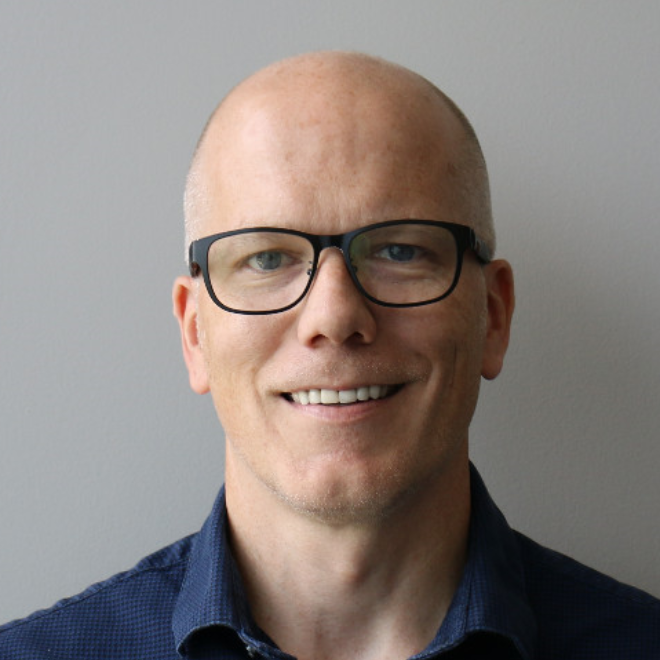 a man wearing glasses
