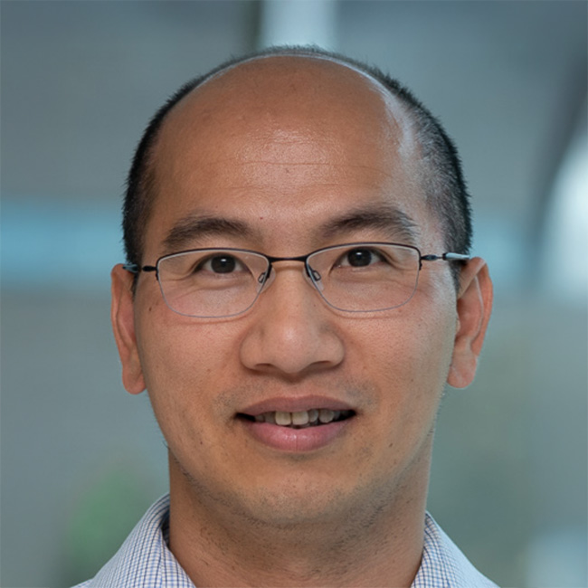 a man wearing glasses