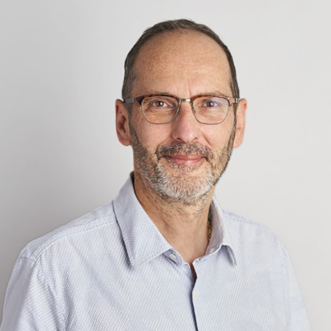 a man wearing glasses