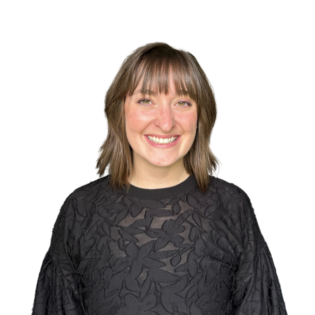 a person smiling for the camera