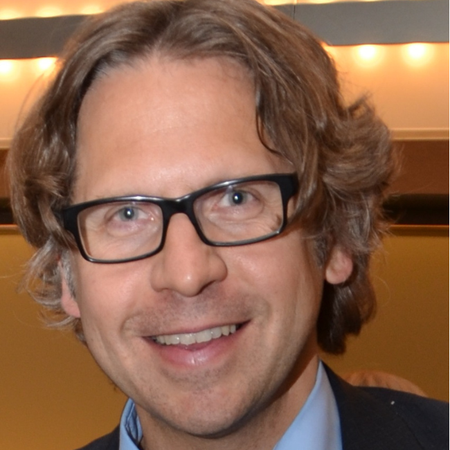 a man wearing glasses