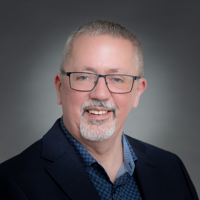 a man wearing glasses