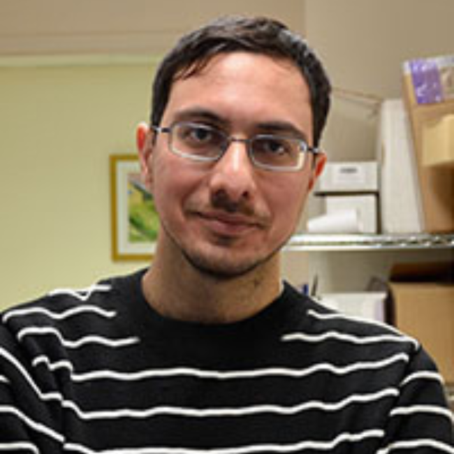 a man wearing glasses