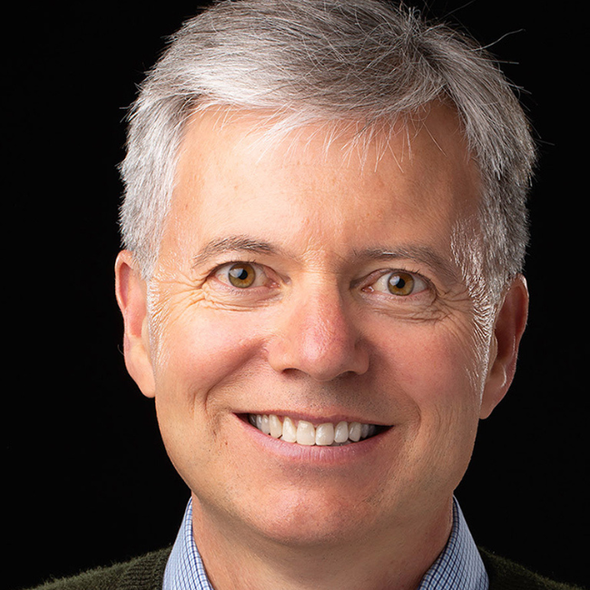 a man with white hair